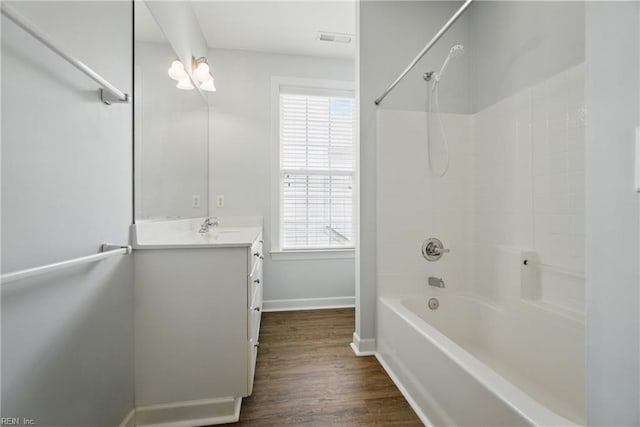 460 Blue Beech Way Unit 963, Chesapeake, VA 23320 - full bath featuring shower / tub combination, vanity, baseboards, and plenty of natural light