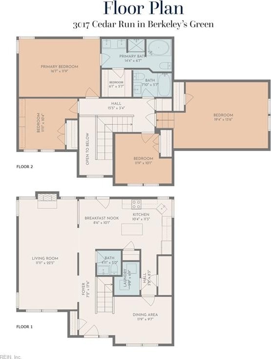 3017 Cedar Run, Williamsburg, VA 23185 - floor plan / room layout
