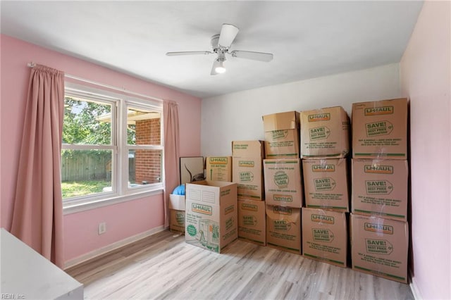 2811 Mapleton Ave, Norfolk, VA 23504 - storage area with a ceiling fan