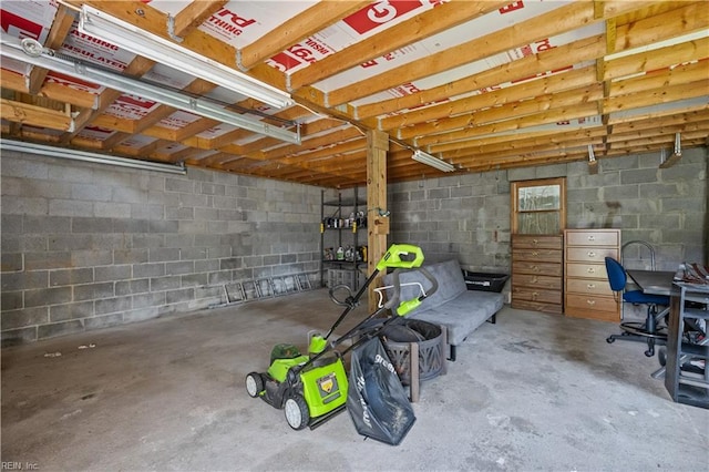 811 Wingfield Ave, Chesapeake, VA 23325 - unfinished basement featuring concrete block wall