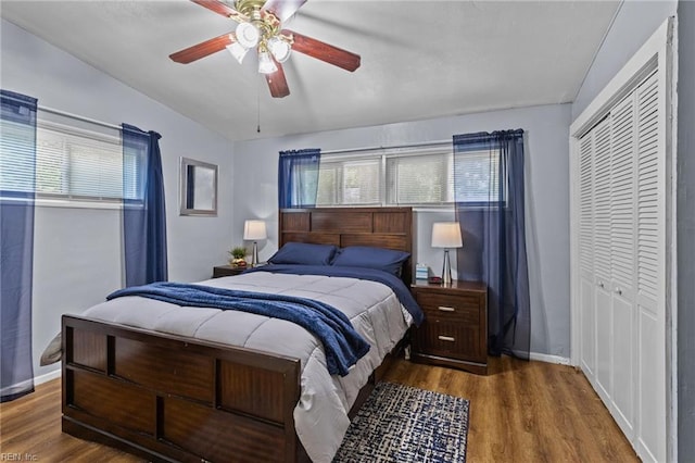 1208 Santeetlah Ave, Chesapeake, VA 23325 - bedroom featuring wood finished floors, multiple windows, and a closet