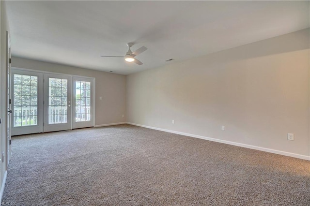 515 Buckroe Ave, Hampton, VA 23664 - carpeted empty room featuring ceiling fan and baseboards