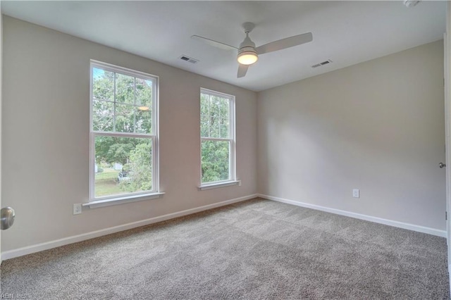 515 Buckroe Ave, Hampton, VA 23664 - unfurnished room with baseboards, ceiling fan, and carpet
