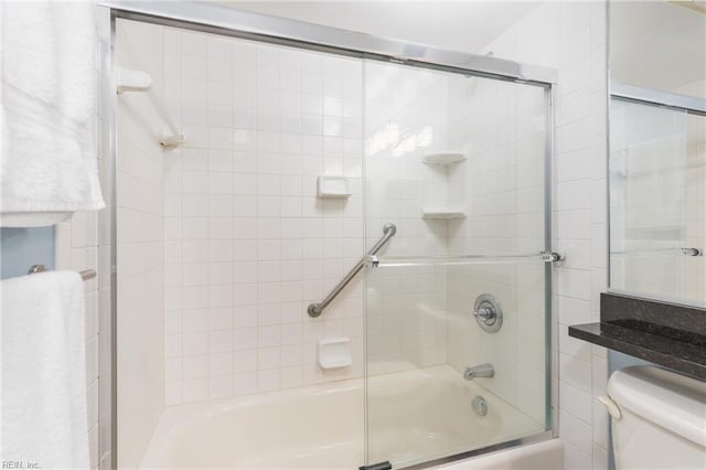 2830 Shore Dr Unit 1006, Virginia Beach, VA 23451 - bathroom with shower / bath combination with glass door and toilet