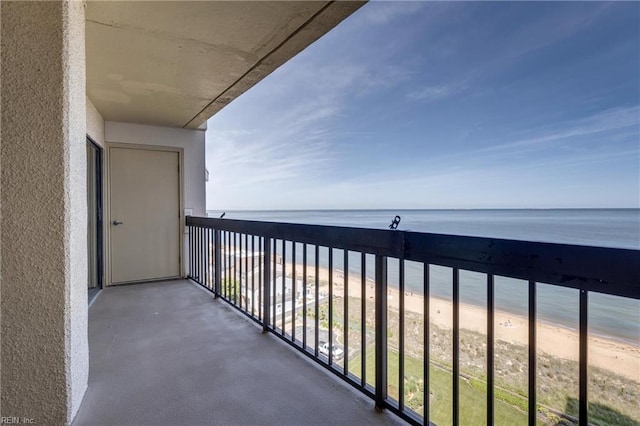 2830 Shore Dr Unit 1006, Virginia Beach, VA 23451 - balcony featuring view of water and beach