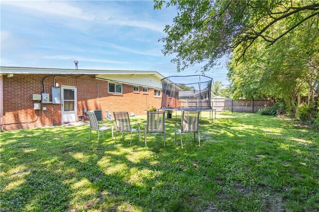 708 Houdon Ln, Virginia Beach, VA 23455 - view of yard featuring a trampoline