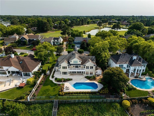 2365 Haversham Close Close, Virginia Beach, VA 23454 - aerial view of residential area with a pool and a large body of water