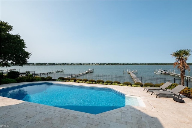 2365 Haversham Close Close, Virginia Beach, VA 23454 - view of pool featuring a water view and a patio