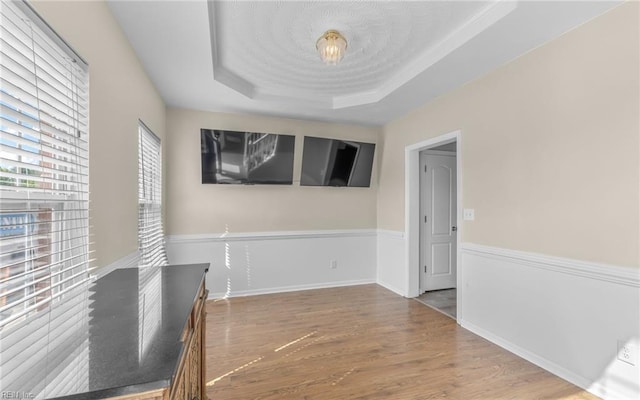 2129 Bierce Dr, Virginia Beach, VA 23454 - unfurnished room with a raised ceiling and wood finished floors