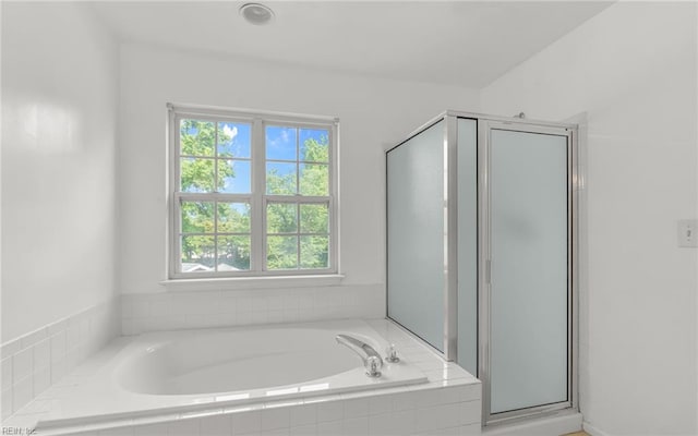 2129 Bierce Dr, Virginia Beach, VA 23454 - bathroom with a garden tub and a shower stall