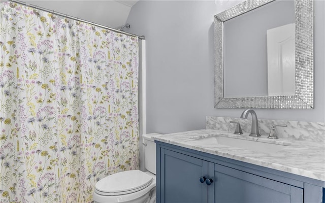 2129 Bierce Dr, Virginia Beach, VA 23454 - full bath with vanity, toilet, and a shower with curtain