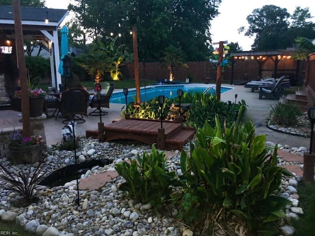 2129 Bierce Dr, Virginia Beach, VA 23454 - view of swimming pool with a fenced backyard and a patio