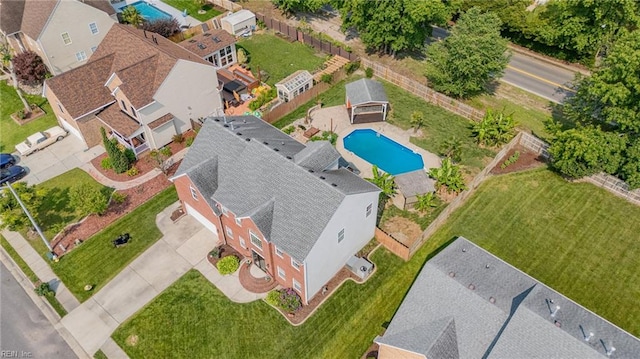 2129 Bierce Dr, Virginia Beach, VA 23454 - drone / aerial view of a pool