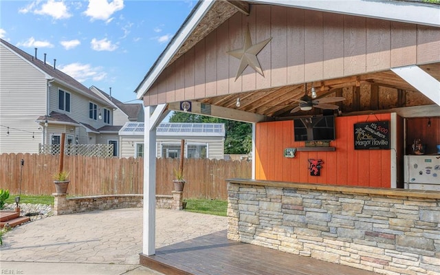 2129 Bierce Dr, Virginia Beach, VA 23454 - view of patio / terrace featuring ceiling fan