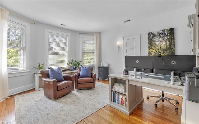 5312 Studeley Ave, Norfolk, VA 23508 - home office featuring healthy amount of natural light and wood finished floors