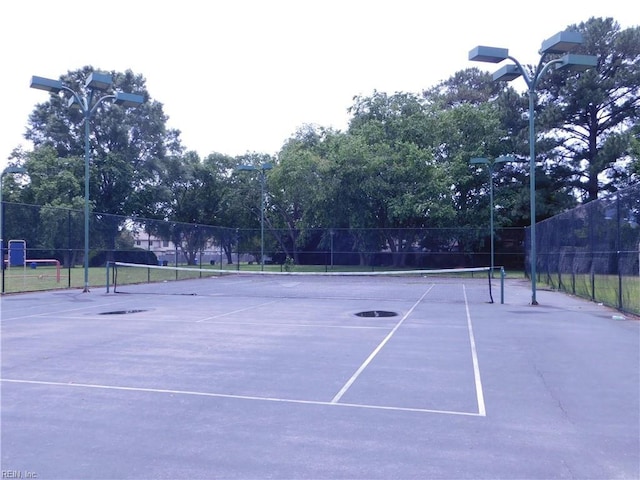 4193 Thistle Cir, Virginia Beach, VA 23462 - view of tennis court featuring view of scattered trees