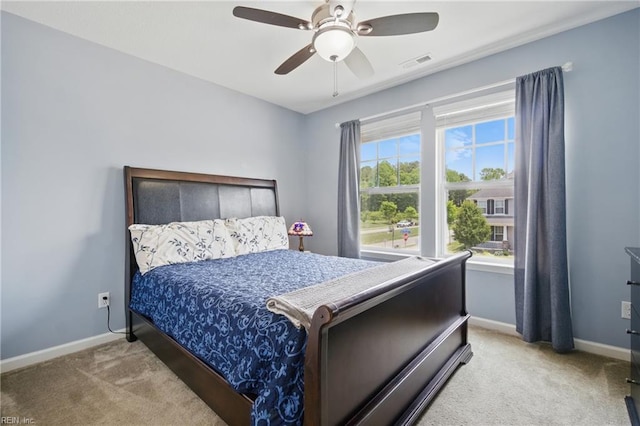 637 Wood Nymph Ln, Chesapeake, VA 23323 - bedroom with carpet floors, baseboards, and ceiling fan