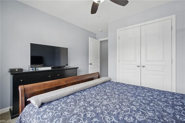 637 Wood Nymph Ln, Chesapeake, VA 23323 - bedroom featuring a closet and ceiling fan