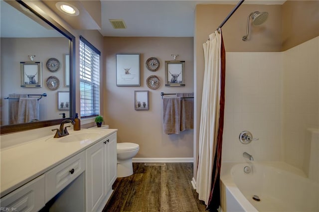 1808 Kensal Green Dr, Virginia Beach, VA 23456 - bathroom with vanity, toilet, shower / bath combo, and baseboards