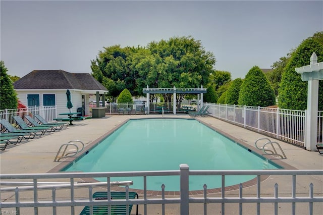1808 Kensal Green Dr, Virginia Beach, VA 23456 - community pool featuring a pergola and a patio area