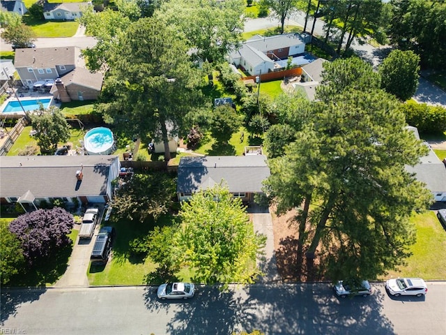 504 King George Rd, Virginia Beach, VA 23462 - aerial view of residential area with a pool