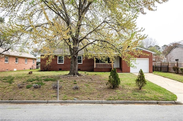 98 Wendfield Cir, Newport News, VA 23601 - ranch-style house featuring a garage, driveway, and brick siding