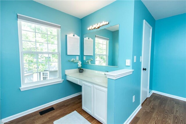 4510 Indies Ct, Virginia Beach, VA 23462 - bathroom featuring wood finished floors, plenty of natural light, and vanity