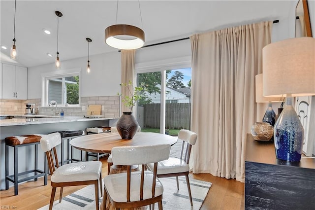 808 High Point Ave, Virginia Beach, VA 23451 - dining room with light wood-type flooring and recessed lighting