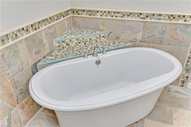 808 High Point Ave, Virginia Beach, VA 23451 - full bath featuring tile walls and a freestanding bath