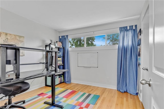 808 High Point Ave, Virginia Beach, VA 23451 - exercise room featuring wood finished floors and baseboards