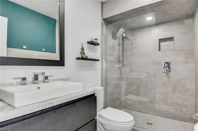 808 High Point Ave, Virginia Beach, VA 23451 - full bathroom with toilet, vanity, and a stall shower