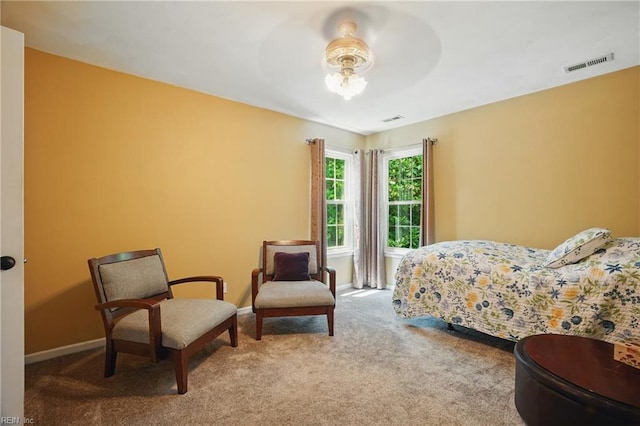 6772 Burbage Lake Cir, Suffolk, VA 23435 - bedroom with carpet, baseboards, and a ceiling fan