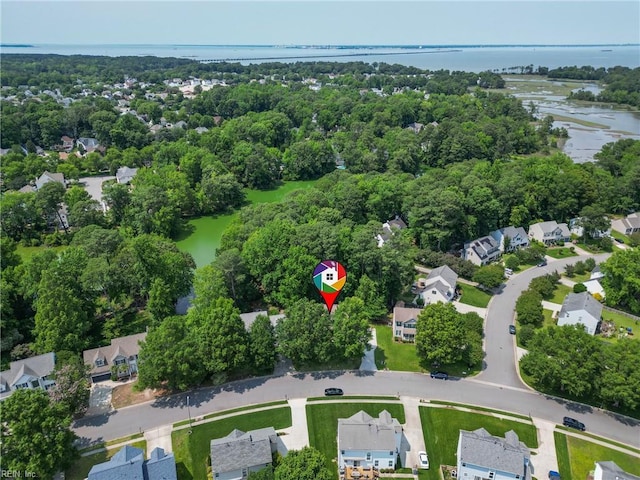 6772 Burbage Lake Cir, Suffolk, VA 23435 - aerial view of residential area with a nearby body of water