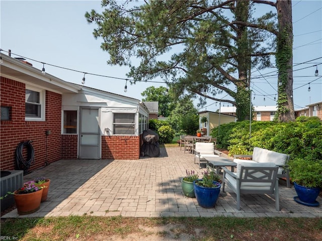 2522 Jasper Ct, Norfolk, VA 23518 - view of patio featuring an outdoor living space and cooling unit
