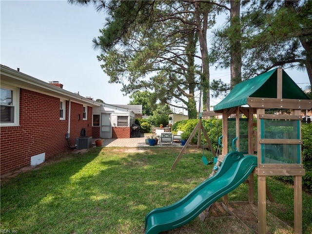 2522 Jasper Ct, Norfolk, VA 23518 - view of playground featuring a yard and central air condition unit