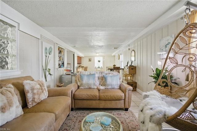 5133 E Princess Anne Rd, Norfolk, VA 23502 - tiled living room featuring a textured ceiling