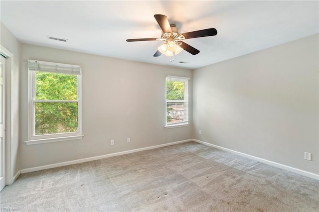 230 Abingdon Cir, Suffolk, VA 23434 - carpeted empty room with baseboards and ceiling fan