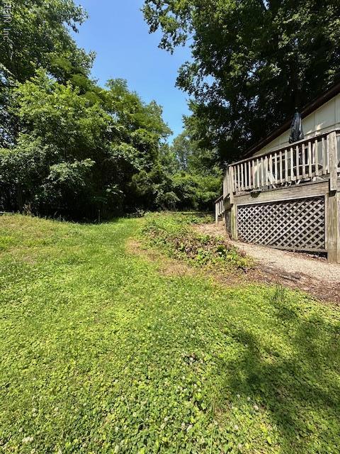 5216 Hemlock Rd, Quinton, VA 23141 - view of grassy yard featuring a deck
