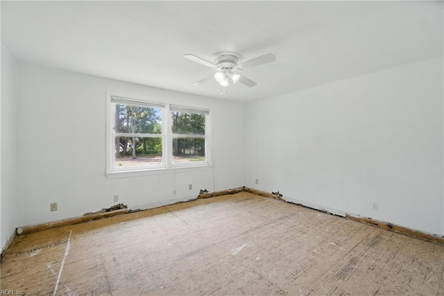 3555 Heutte Dr, Norfolk, VA 23518 - empty room featuring ceiling fan and baseboards