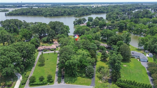 3555 Heutte Dr, Norfolk, VA 23518 - aerial overview of property's location with a nearby body of water