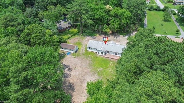 3555 Heutte Dr, Norfolk, VA 23518 - view of property location featuring a heavily wooded area