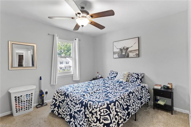 560 Davis St, Virginia Beach, VA 23462 - bedroom with carpet, baseboards, and a ceiling fan