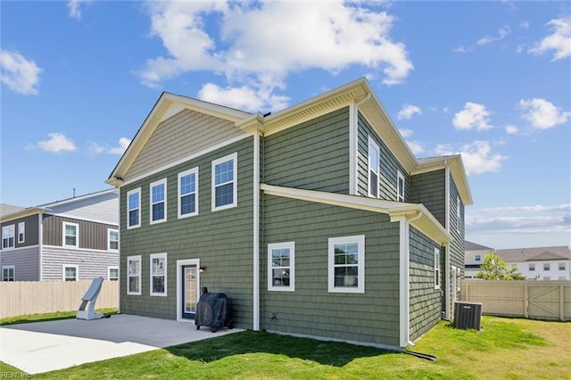 1906 Briton Ln, Chesapeake, VA 23322 - back of house with a patio and cooling unit