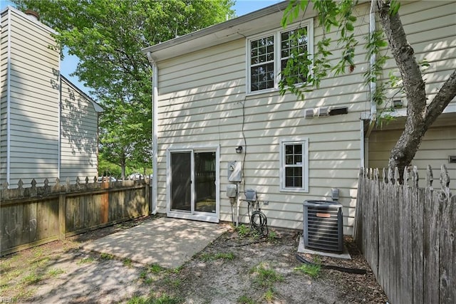 915 Spinnaker Ct, Chesapeake, VA 23320 - back of house with a patio area and central air condition unit