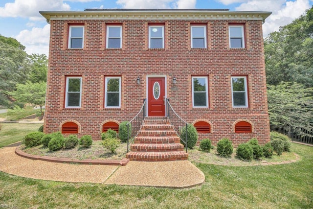 105 Londonderry Ln, Williamsburg, VA 23188 - view of front of home with entry steps and brick siding