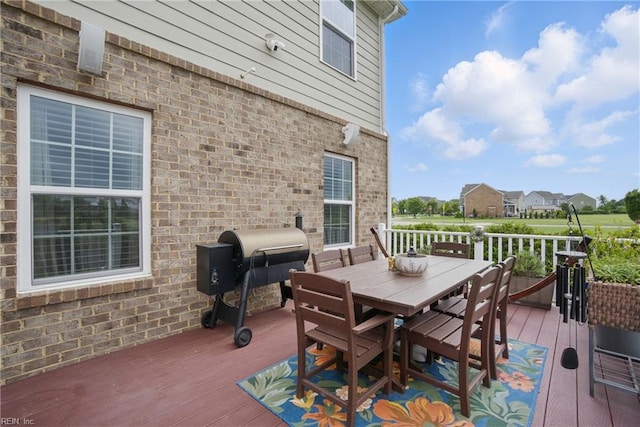 2685 Robert Monette Ln, Virginia Beach, VA 23456 - wooden terrace featuring outdoor dining area and grilling area