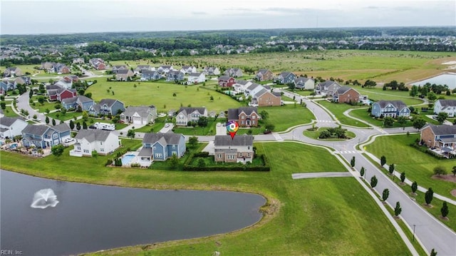 2685 Robert Monette Ln, Virginia Beach, VA 23456 - aerial view of property and surrounding area featuring a large body of water and nearby suburban area