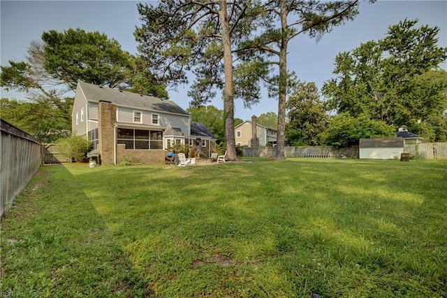 405 Bartell Dr, Chesapeake, VA 23322 - view of yard with a sunroom