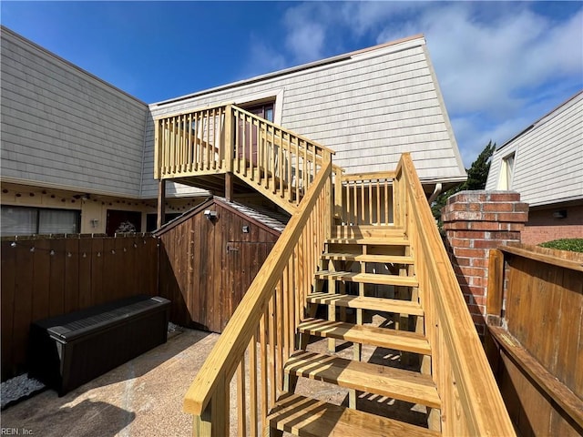 419 Marsh Duck Way, Virginia Beach, VA 23451 - wooden deck with stairway