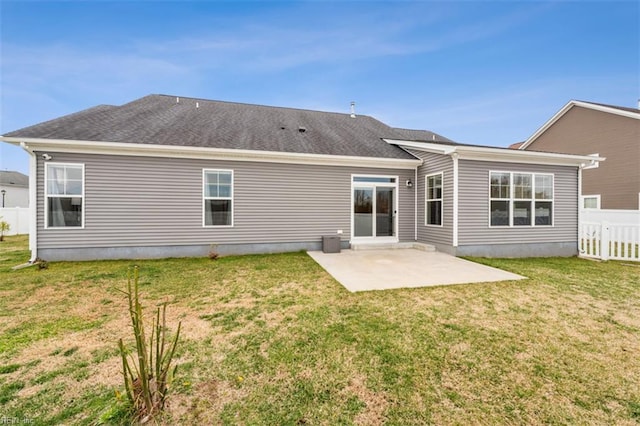 1652 Teton Ct, Chesapeake, VA 23320 - back of property with a patio and a shingled roof